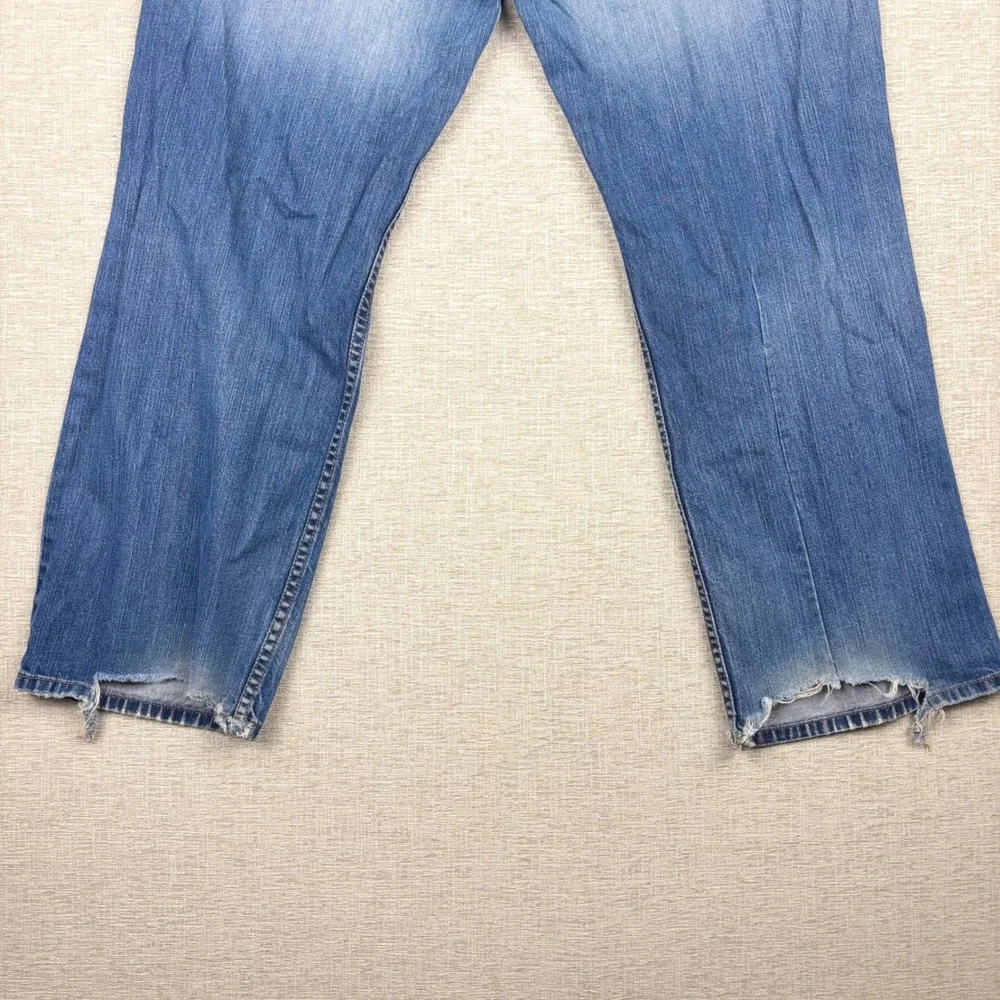 Matix Denim Jeans Mens 36x28 Blue Distressed Y2K Skater Grunge Baggy  Leg